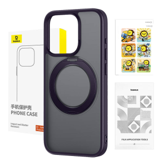Etui BASEUS SkyRing Magnetic iPhone 14 Pro Max (fioletowe) - 5