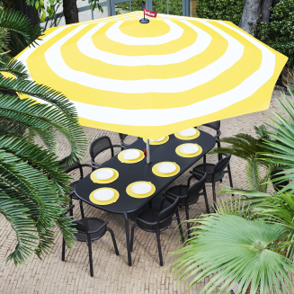 Krzesło ogrodowe z podłokietnikami Fatboy Toní Mist Green - 4