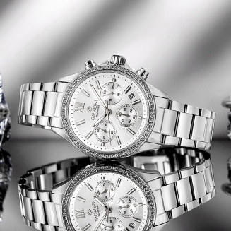 Zegarek Damski Giewont Sapphire Srebrny GW3670-B1 - 7