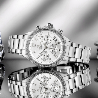 Zegarek Damski Giewont Sapphire Srebrny GW3670-B1 - 7