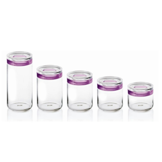 Pojemnik kuchenny szklany 1000ml Guzzini Latina biały - 2