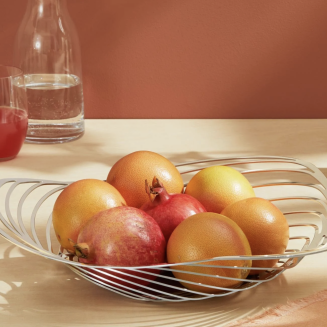 Patera na owoce Alessi Trinity polerowana 33 cm - 4