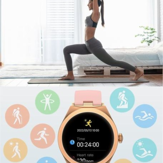 Smartwatch Gravity Różowe Złoto Różowy GT25-2 - 7