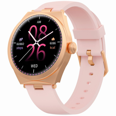 Smartwatch Gravity Różowe Złoto Różowy GT25-2
