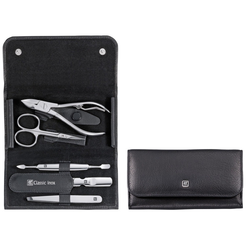  Zwilling Twinox Travel Set - Leather Case, 2 Pieces - Black