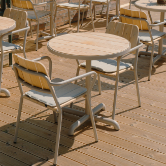 Stolik ogrodowy SACKit Kirra Café Table Taupe ∅70 cm - 3