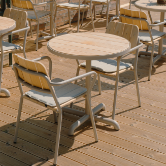 Stolik ogrodowy SACKit Kirra Café Table Taupe ∅70 cm - 3