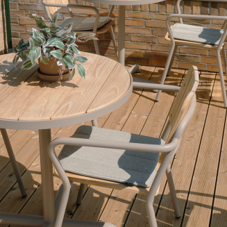 Stolik ogrodowy SACKit Kirra Café Table Taupe ∅70 cm - 2