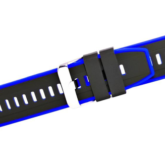 Pasek silikonowy CZARNO-GRANATOWY U22-20-3 - 3