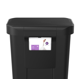 Kosz z kieszenią na worki Simplehuman 45l czarny - 4