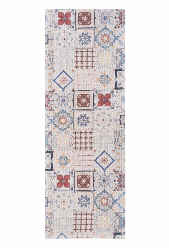  Bricini Tiles Fog kitchen rug 55x150 cm