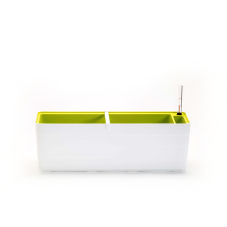 Donica samo-nawadniająca prostokątna Urbalive Berberis biały 60x20 cm - 2