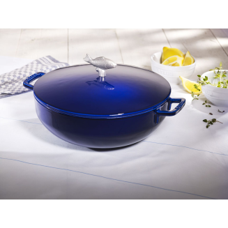 Garnek żeliwny do zup rybnych Staub - Niebieski, 4.65 ltr - 3