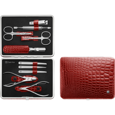  Zwilling Twinox Gold Edition manicure set - black leather case, 3 pieces - Black