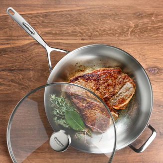 Patelnia sauté z 2 uchwytami i pokrywką Demeyere 5 Plus 24 cm - 3