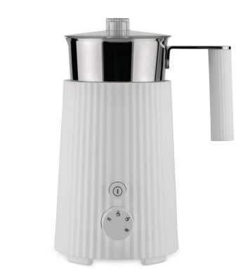 Alessi Plisse milk frother white