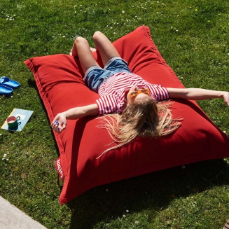 Combi deal: Rock 'n Roll Black + Fatboy The Original Outdoor Red Pouffe - 8