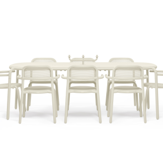 ZESTAW: Stół ogrodowy Fatboy Tablo Toní  + 6 x Fotel ogrodowy Fatboy Armchair Toní - 4