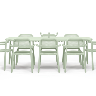 Combi Offer 6: Fatboy Tablo Toní garden table + 6 x Fatboy Armchair Toní garden chair - 6
