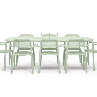 ZESTAW: Stół ogrodowy Fatboy Tablo Toní  + 6 x Fotel ogrodowy Fatboy Armchair Toní - 6