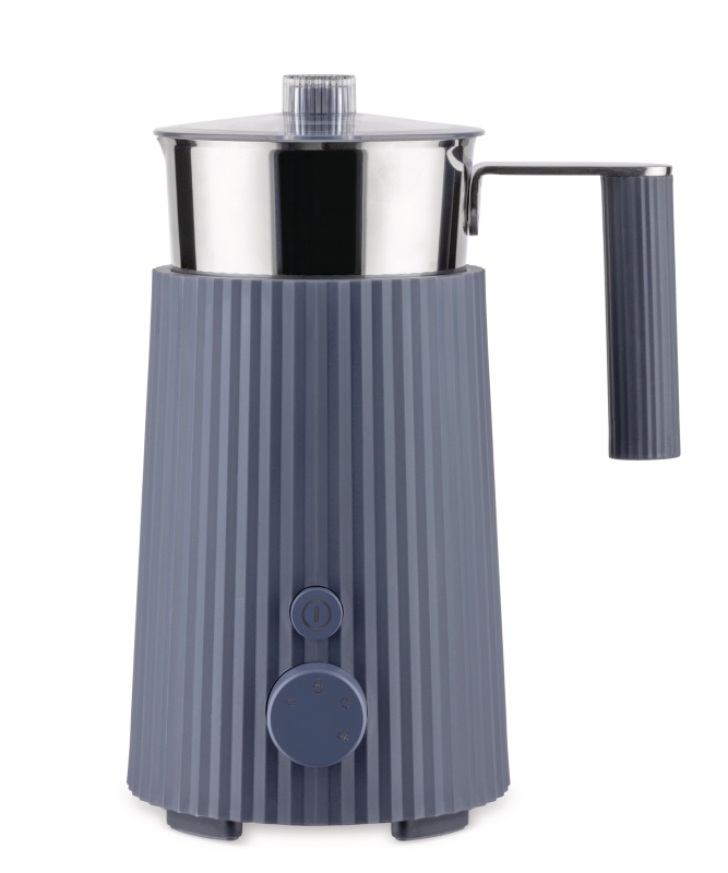 Alessi Plisse milk frother, gray