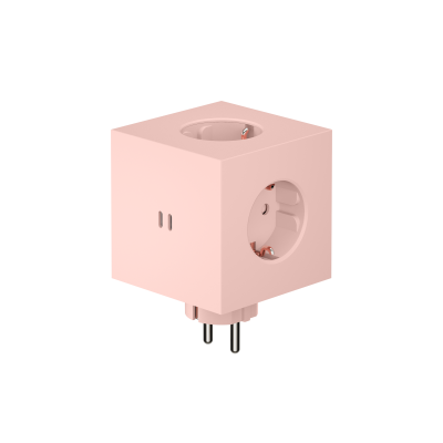 Rozszerzacz gniazd Avolt Square 2 z podwójnym USB-C o mocy 30 W różowy
