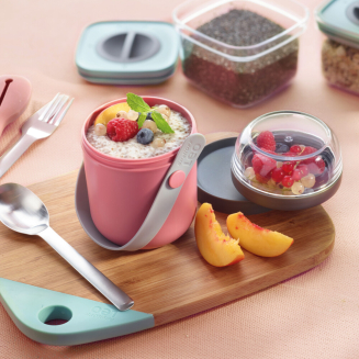 BergHOFF | Podwójny pojemnik obiadowy różowy - 6