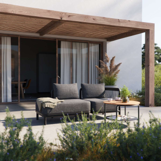 Fotel ogrodowy SACKit Kirra Lounge Sofa Open End Left Noir - 5