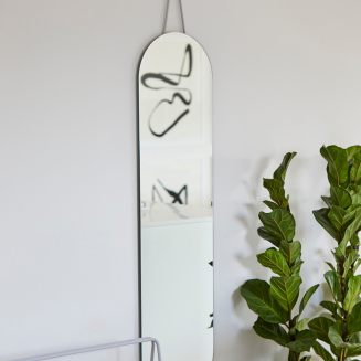 Lustro ścienne Zone Denmark A-Wall Soft Grey 120x30 cm - 2