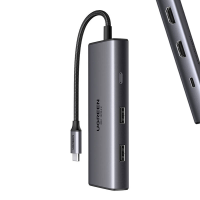 Hub USB-C UGREEN CM498 6-portowy