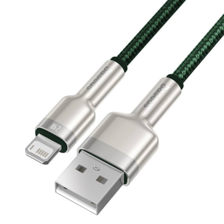 Kabel USB do Lightning Baseus Cafule, 2.4A, 1m (zielony) - 3