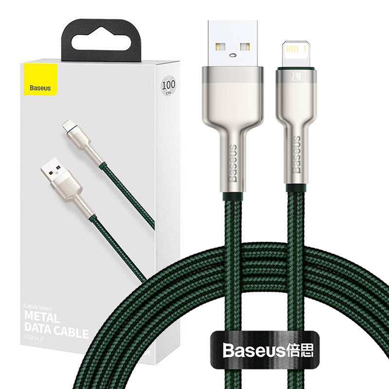  BASEUS Cafule USB-A-Lightning Cable 1m (Green)
