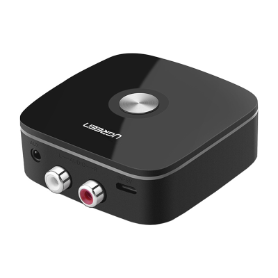 Adapter Bluetooth UGREEN CM106 2xRCA+jack 3.5mm (czarny)
