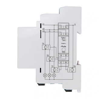 3-kierunkowy miernik zużycia energii elektrycznej Shelly PRO 3EM 120A WiFi/Bluetooth/Matter - 3