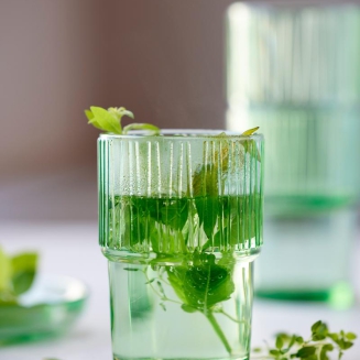 Zestaw 4 szklanek do wody Bitz Kusintha Green 380 ml - 3