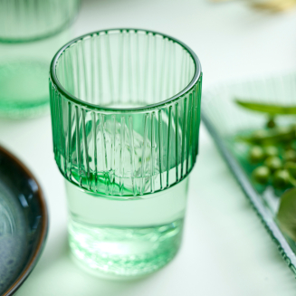 Zestaw 4 szklanek do wody Bitz Kusintha Green 380 ml - 6