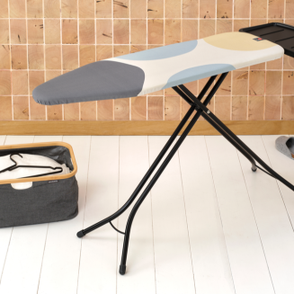 Deska do prasowania Brabantia B 124x38 cm z podstawką na generator pary i pokrowcem Spring Bubbles PerfectFlow - 6