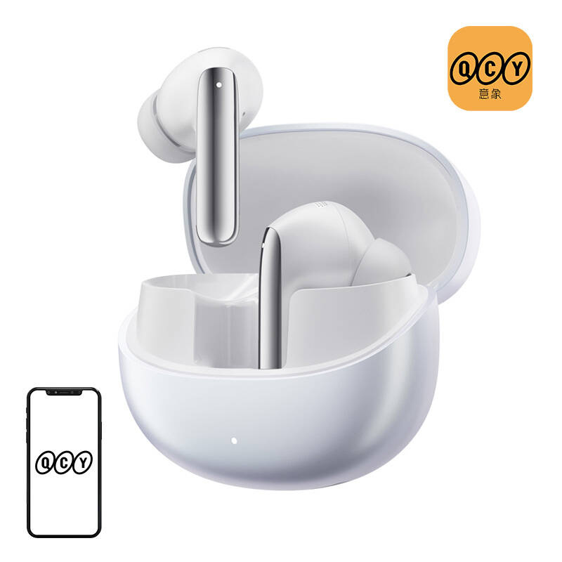  TWS QCY MeloBuds Pro HT08, ANC headphones (white)