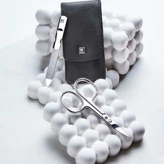 Zestaw do manicure Zwilling Classic Inox czarne skórzane etui 3 elementy - 5