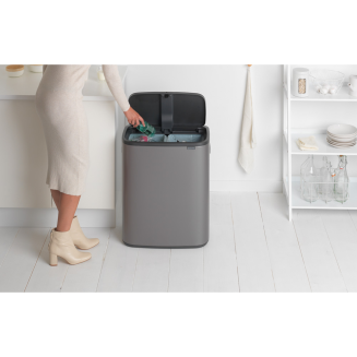 Kosz Brabantia Bo Touch Bin 2x30l platynowy - 6
