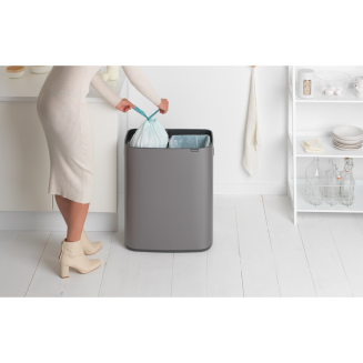 Kosz Brabantia Bo Touch Bin 2x30l platynowy - 7