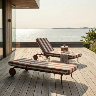 Łóżko ogrodowe SACKit Mollis Sunbed Renesse Chestnut - 2