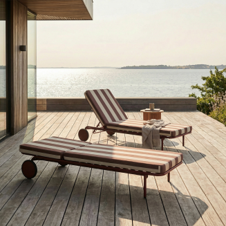 Łóżko ogrodowe SACKit Mollis Sunbed Renesse Chestnut - 2