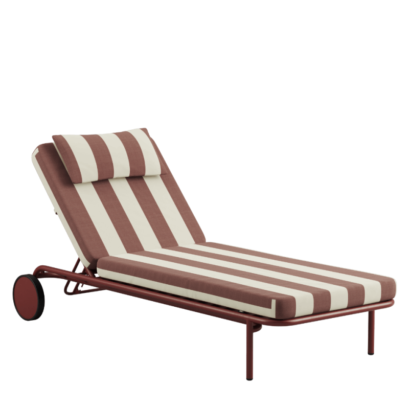 Łóżko ogrodowe SACKit Mollis Sunbed Renesse Chestnut