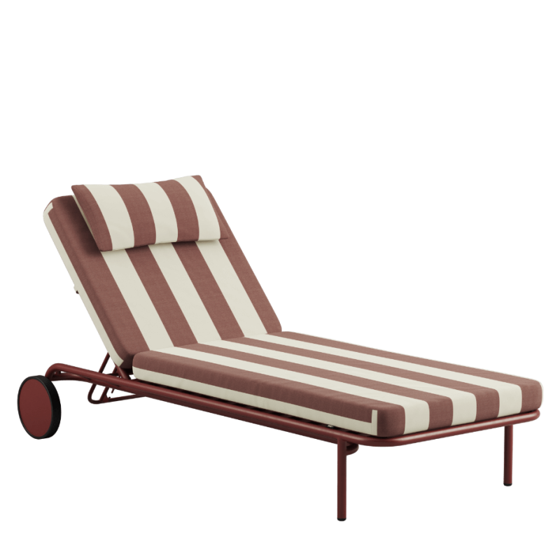 Łóżko ogrodowe SACKit Mollis Sunbed Renesse Chestnut