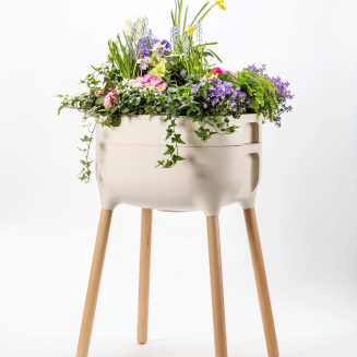 Kwietnik Urbalive kremowy 77x50x38 cm - 2