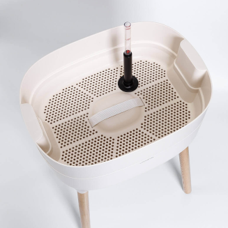 Kwietnik Urbalive kremowy 77x50x38 cm - 4