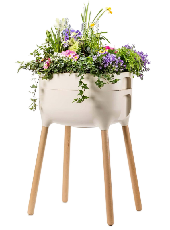 Kwietnik Urbalive kremowy 77x50x38 cm