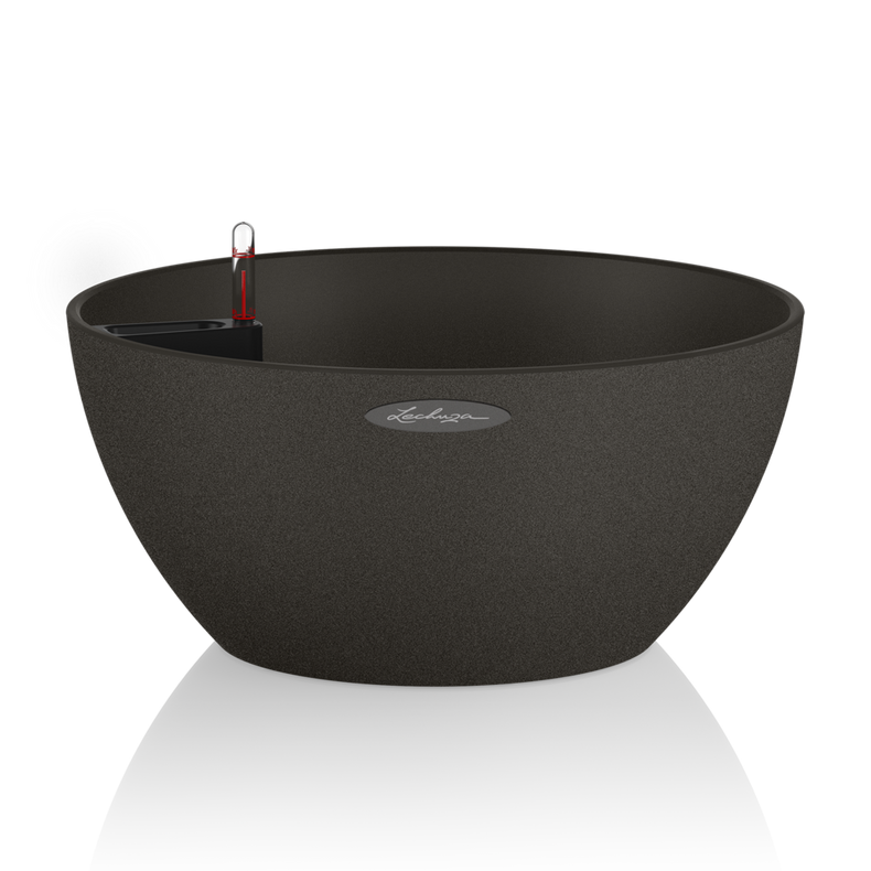  Lechuza Cubeto Stone planter 40 graphite black