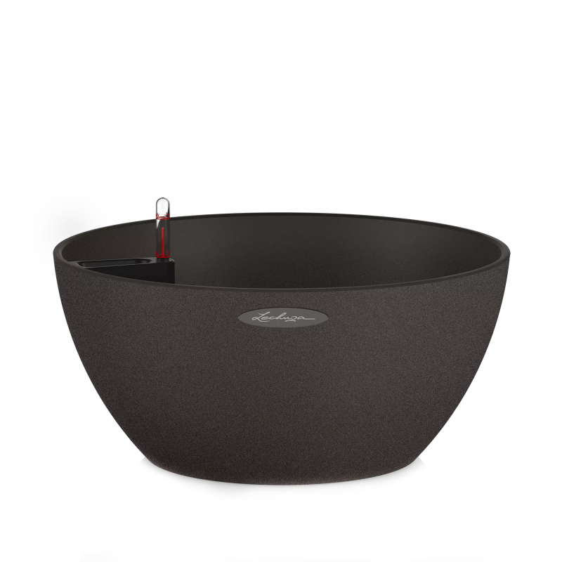  Lechuza Cubeto Stone planter 40 graphite black